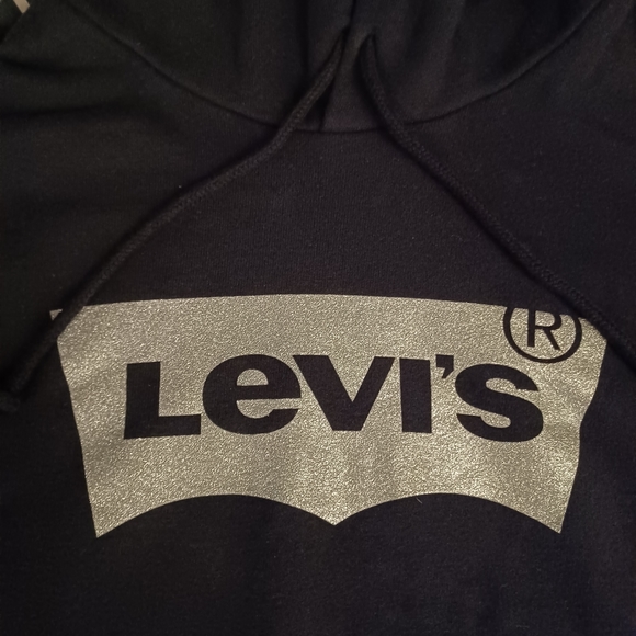 Levi's Sparkle Cropped Hoodie • Size M - Picture 2 of 6